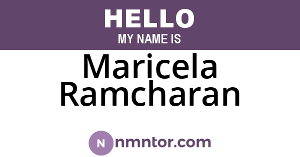 Maricela Ramcharan