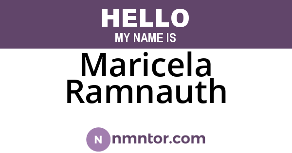 Maricela Ramnauth