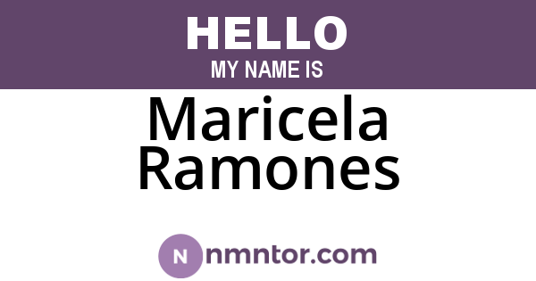 Maricela Ramones