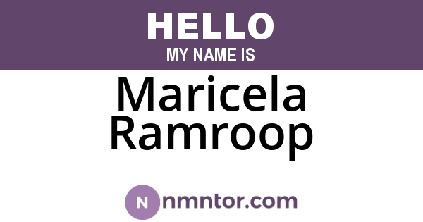 Maricela Ramroop
