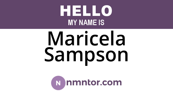 Maricela Sampson