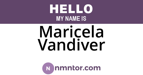Maricela Vandiver