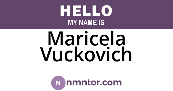 Maricela Vuckovich