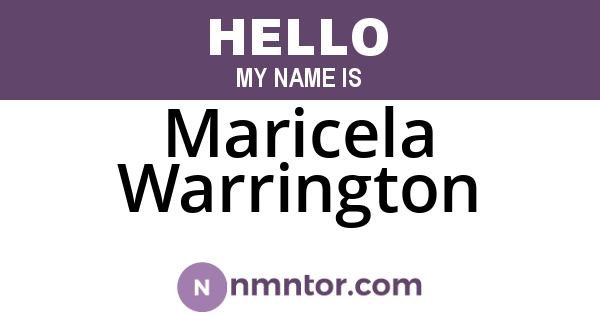 Maricela Warrington