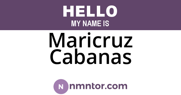Maricruz Cabanas
