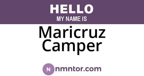 Maricruz Camper