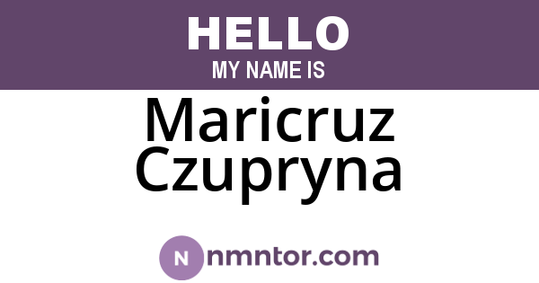 Maricruz Czupryna