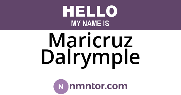 Maricruz Dalrymple