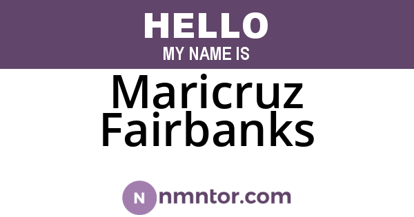 Maricruz Fairbanks