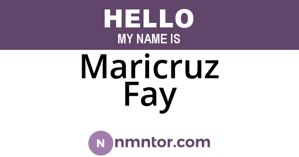Maricruz Fay