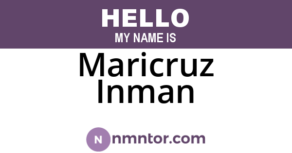 Maricruz Inman