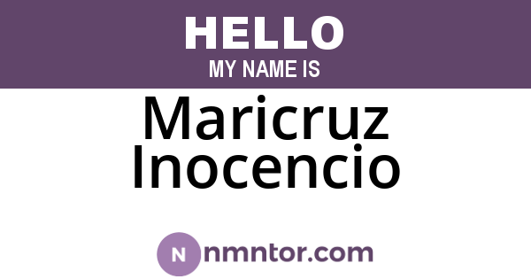 Maricruz Inocencio