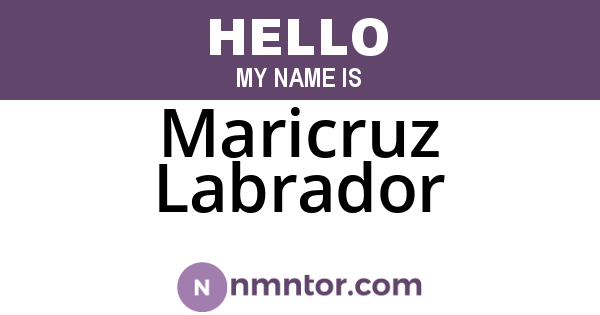 Maricruz Labrador
