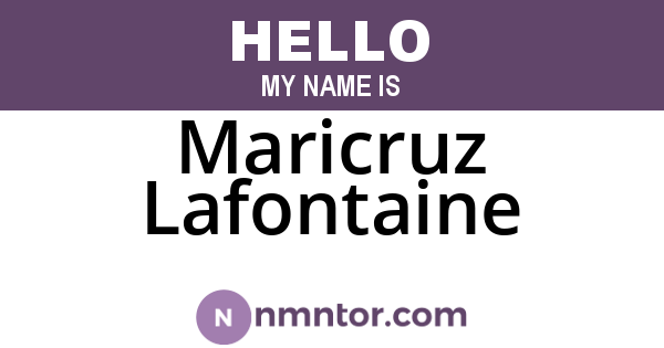 Maricruz Lafontaine