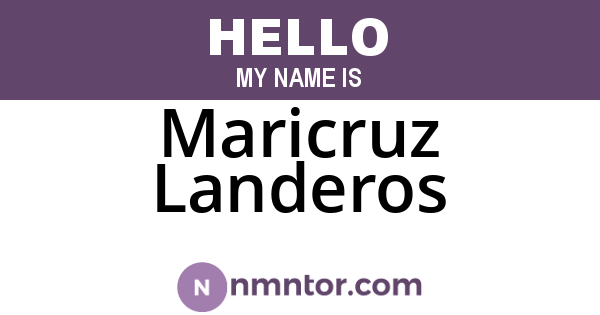 Maricruz Landeros