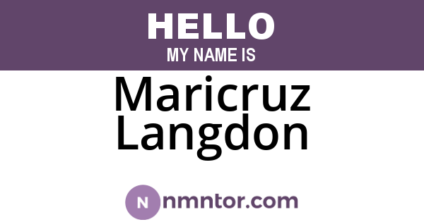 Maricruz Langdon