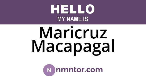 Maricruz Macapagal