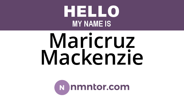 Maricruz Mackenzie