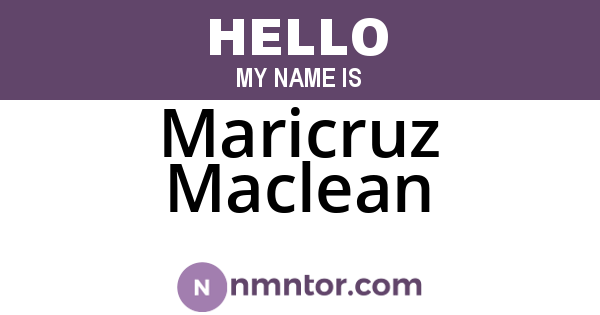 Maricruz Maclean