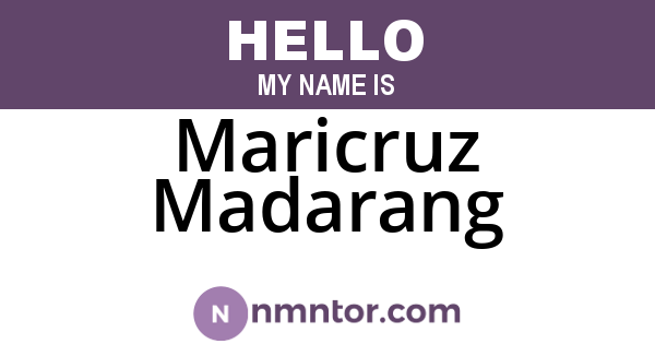 Maricruz Madarang