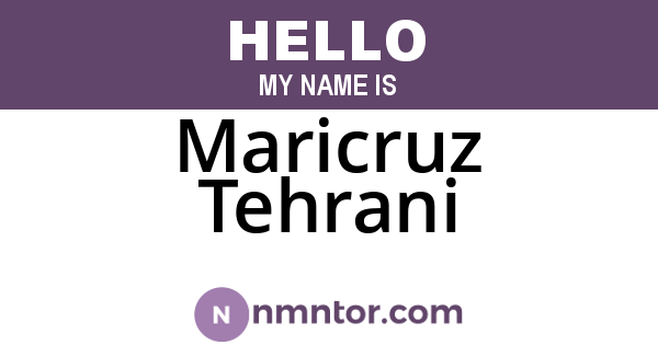 Maricruz Tehrani