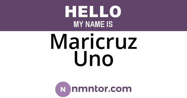 Maricruz Uno
