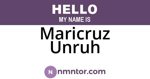 Maricruz Unruh
