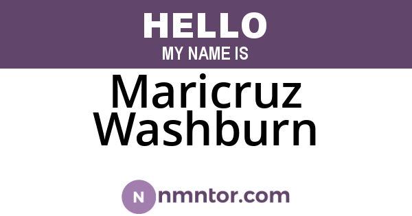 Maricruz Washburn