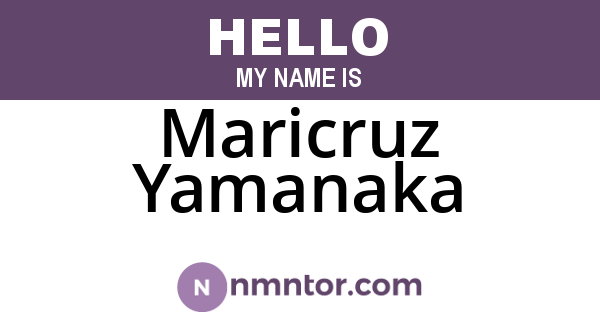 Maricruz Yamanaka