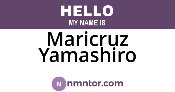 Maricruz Yamashiro
