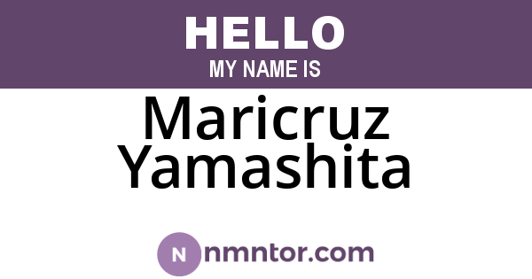 Maricruz Yamashita