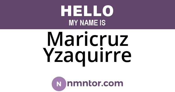 Maricruz Yzaquirre