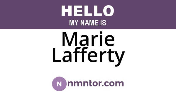 Marie Lafferty