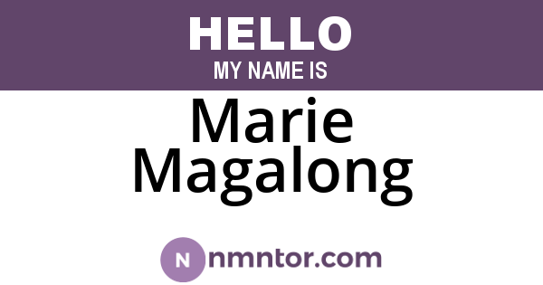 Marie Magalong