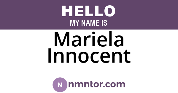 Mariela Innocent