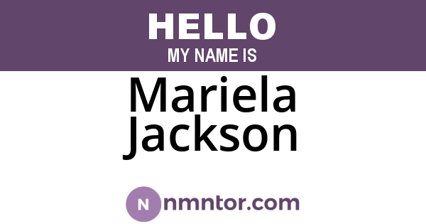 Mariela Jackson
