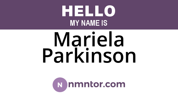 Mariela Parkinson