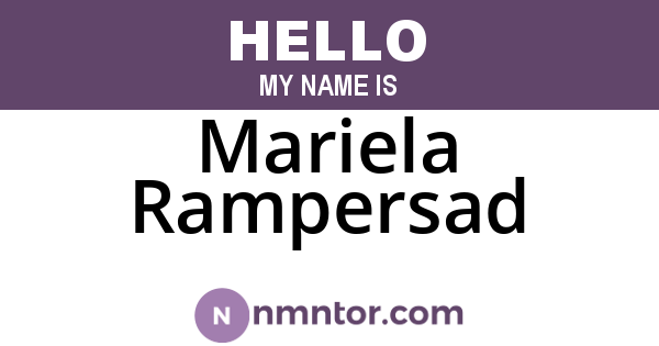Mariela Rampersad
