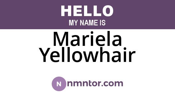 Mariela Yellowhair