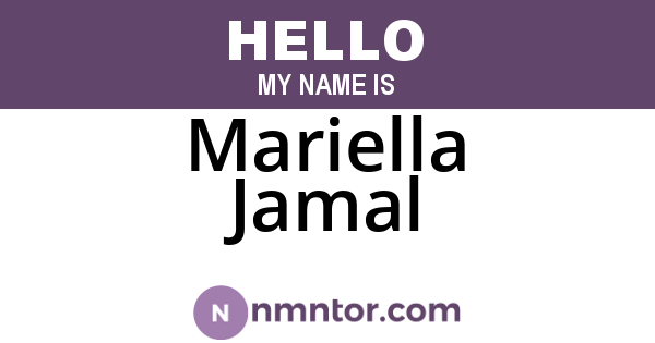 Mariella Jamal