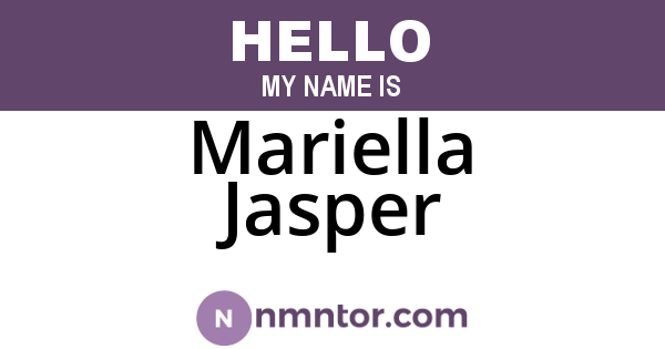 Mariella Jasper