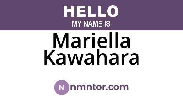 Mariella Kawahara