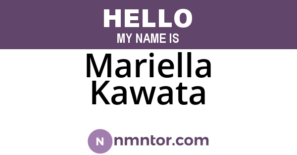 Mariella Kawata