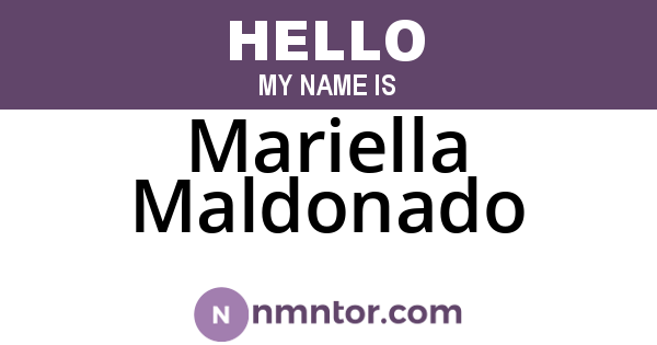 Mariella Maldonado