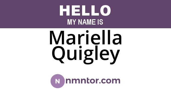 Mariella Quigley