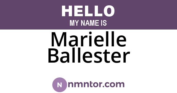 Marielle Ballester