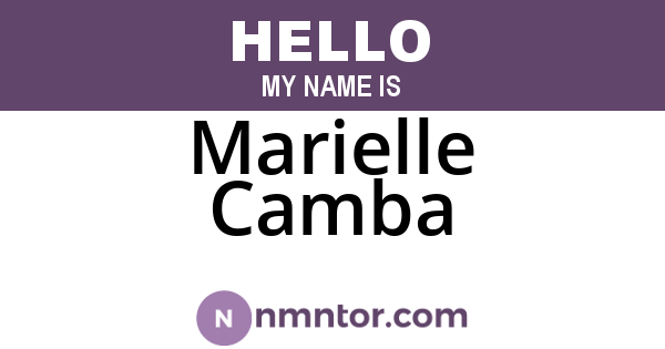 Marielle Camba