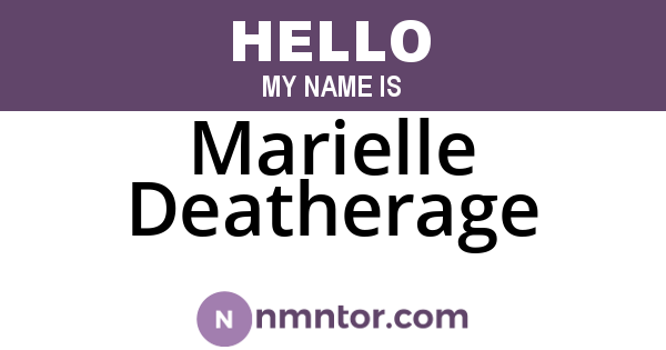 Marielle Deatherage