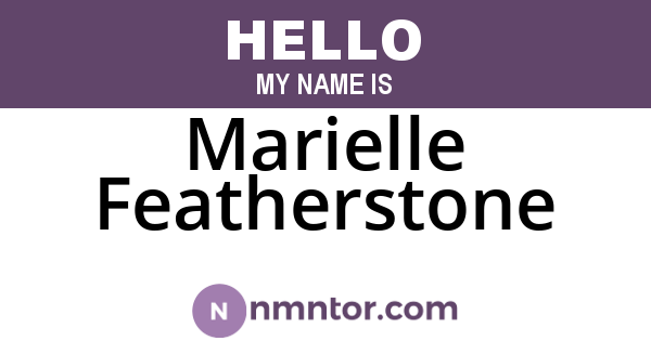 Marielle Featherstone