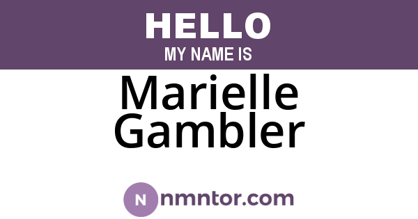 Marielle Gambler